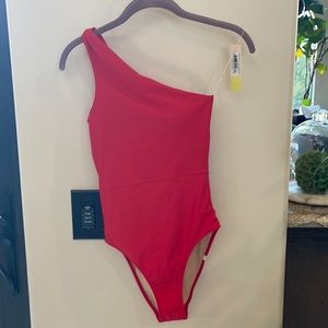 Summersalt red one strap bathing suit